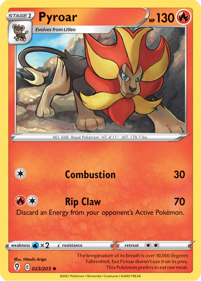 #023 Pyroar 023/203 Uncommon