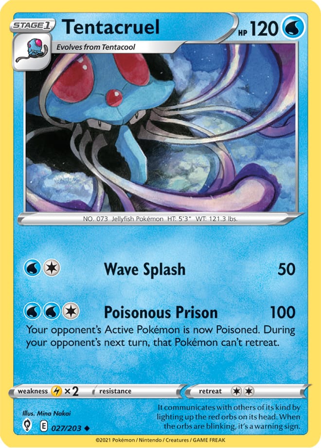 #027 Tentacruel 027/203 Uncommon