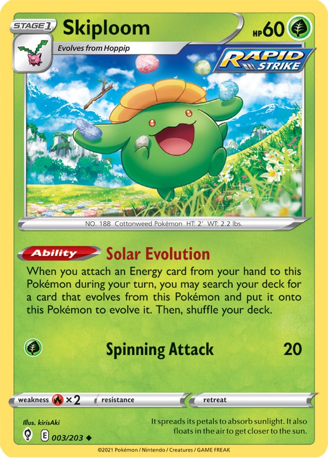 #003 Skiploom 003/203 Uncommon Reverse Holo