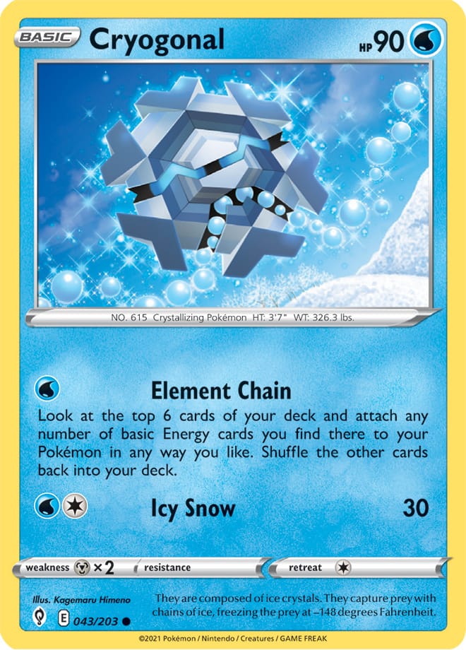 #043 Cryogonal 043/203 Common