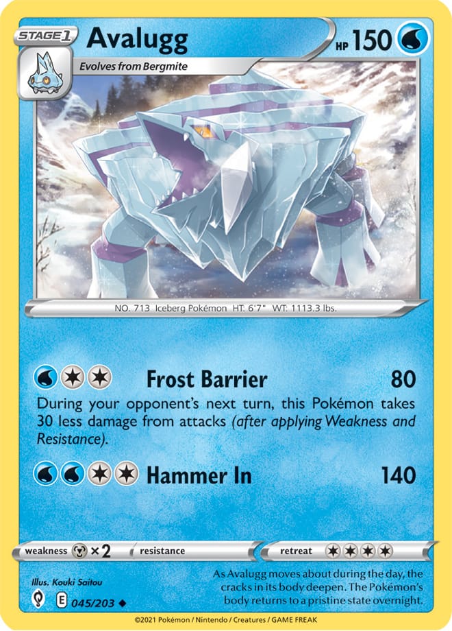 #045 Avalugg 045/203 Uncommon