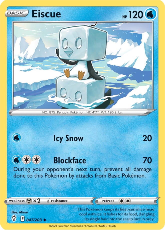 #047 Eiscue 047/203 Uncommon Reverse Holo