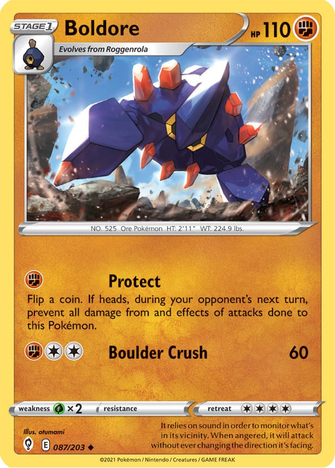 #087 Boldore 087/203 Uncommon Reverse Holo