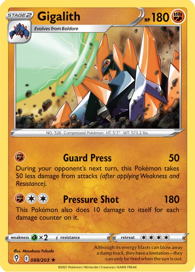 #088 Gigalith 088/203 Rare