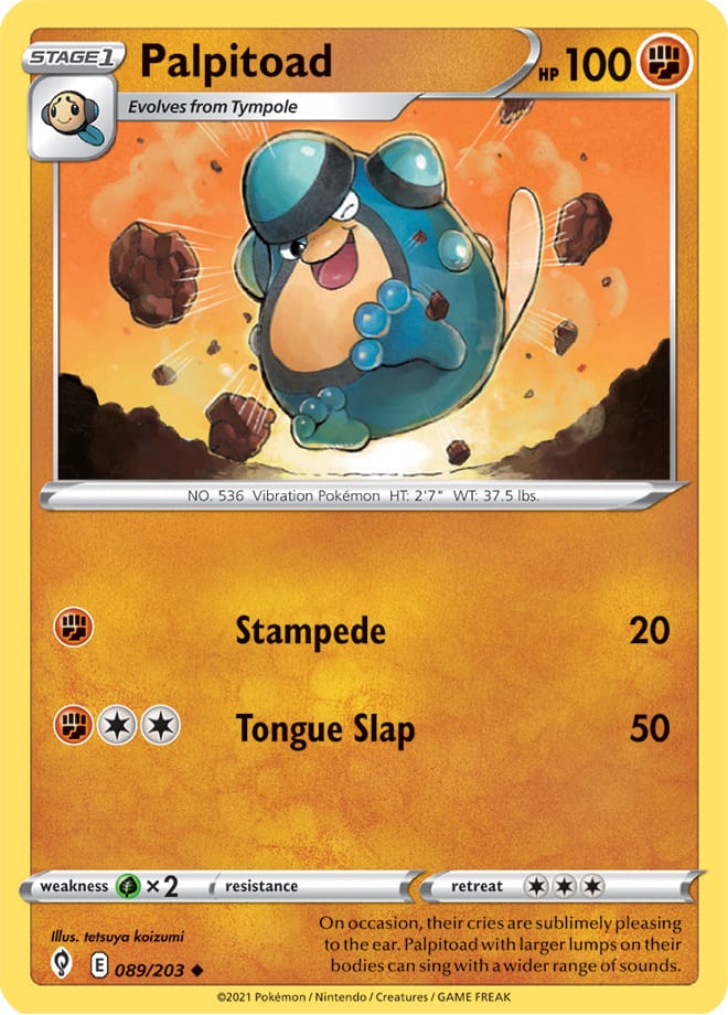 #089 Palpitoad 089/203 Uncommon