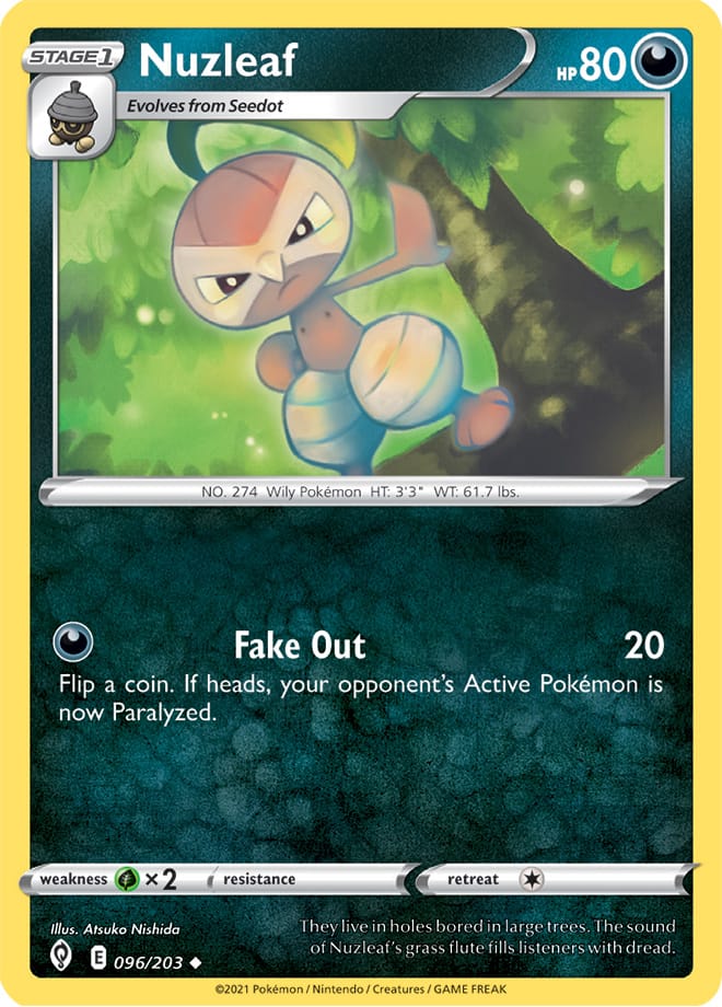 #096 Nuzleaf 096/203 Uncommon