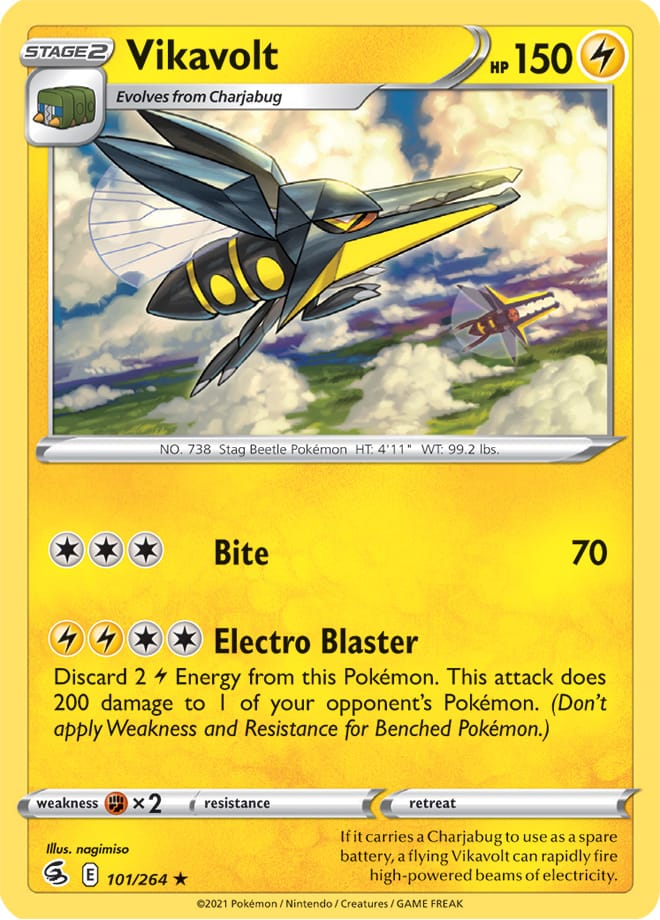 #101 Vikavolt 101/264 Rare Reverse Holo