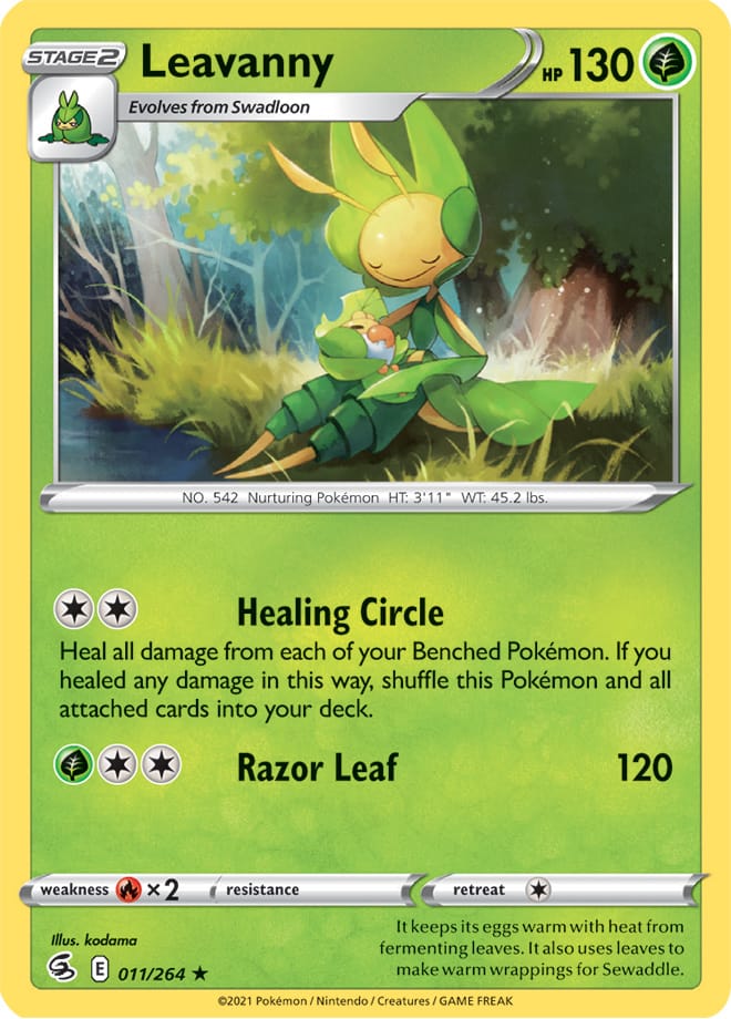 #011 Leavanny 011/264 Rare Reverse Holo