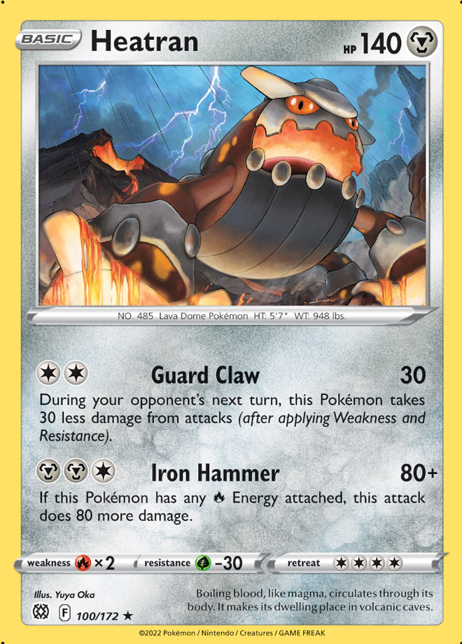 #100 Heatran 100/172 Rare