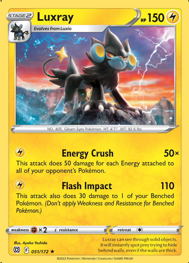 #051 Luxray 051/172 Rare