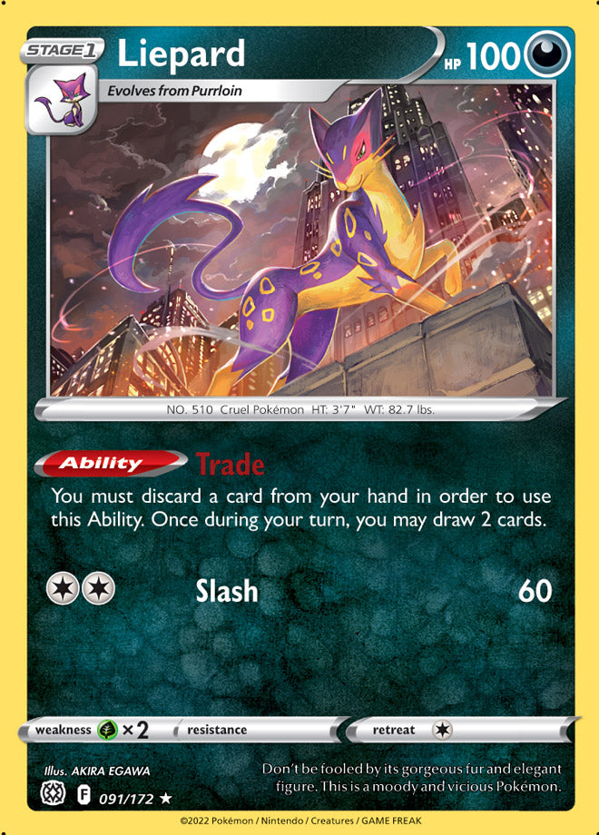 #091 Liepard 091/172 Rare