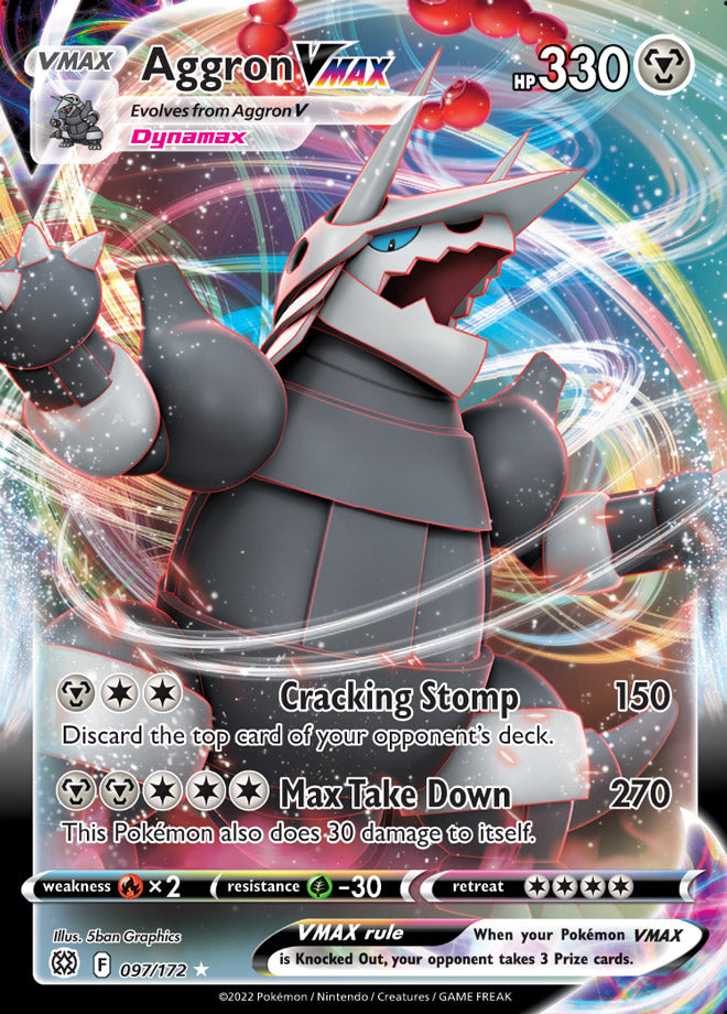 #097 Aggron Vmax 097/172 Ultra Rare