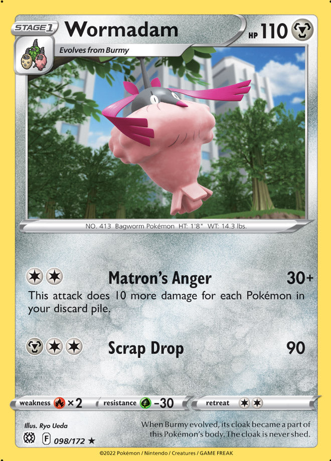 #098 Wormadam 098/172 Rare