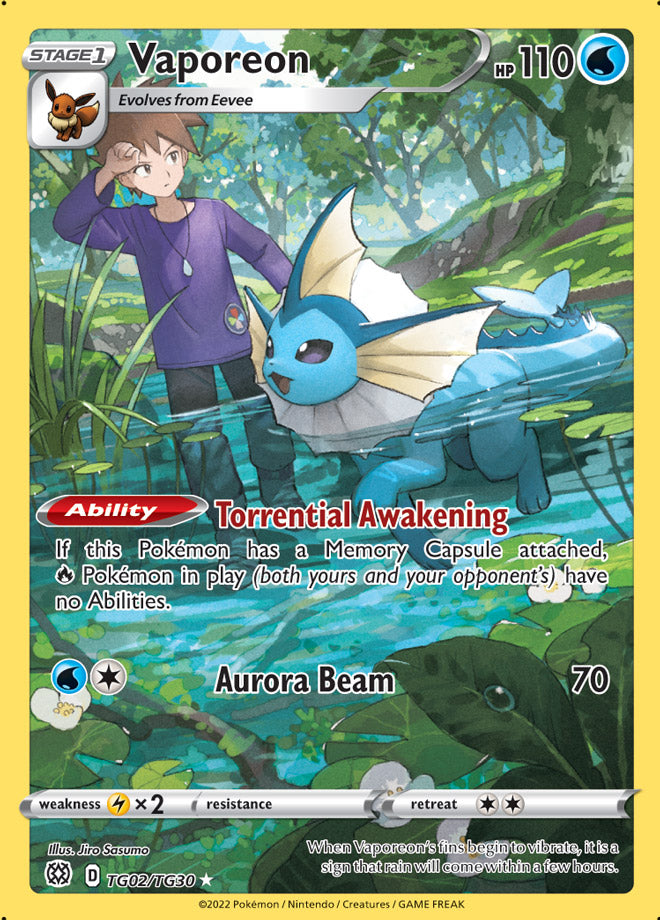 TG04/TG30 Vaporeon Trainer Gallery