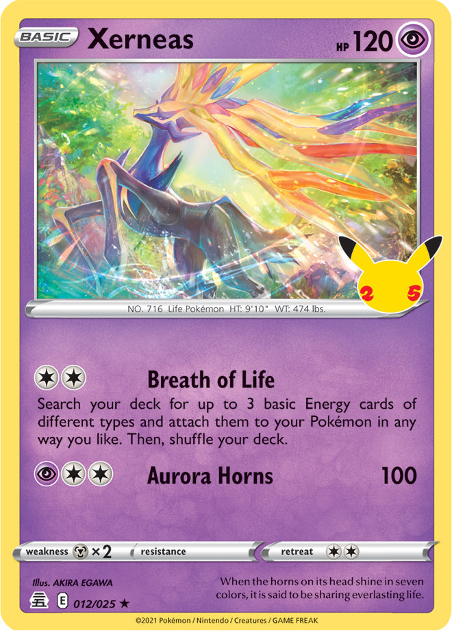 #012 Xerneas 012/025 Rare Holo