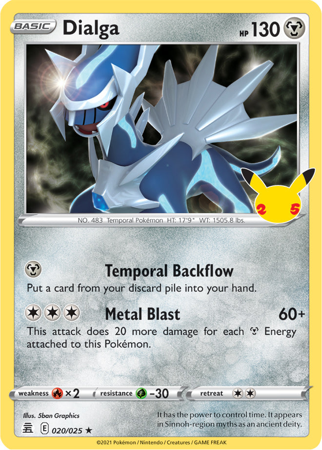 #020 Dialga 020/025 Rare Holo