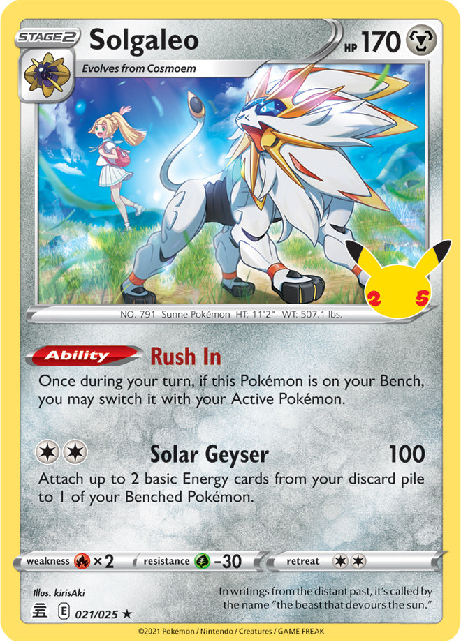 #021 Solgaleo 021/025 Rare Holo
