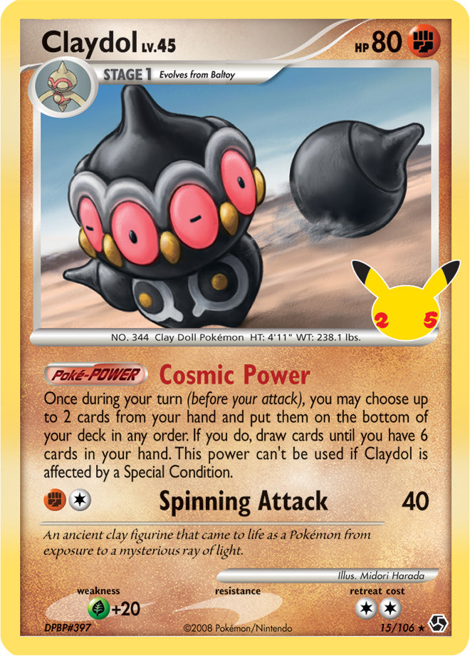 #015 Claydol Lv.45 015/106 Rare Holo