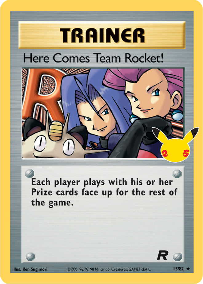 #015 Here Comes Team Rocket! 015/082 Rare Holo