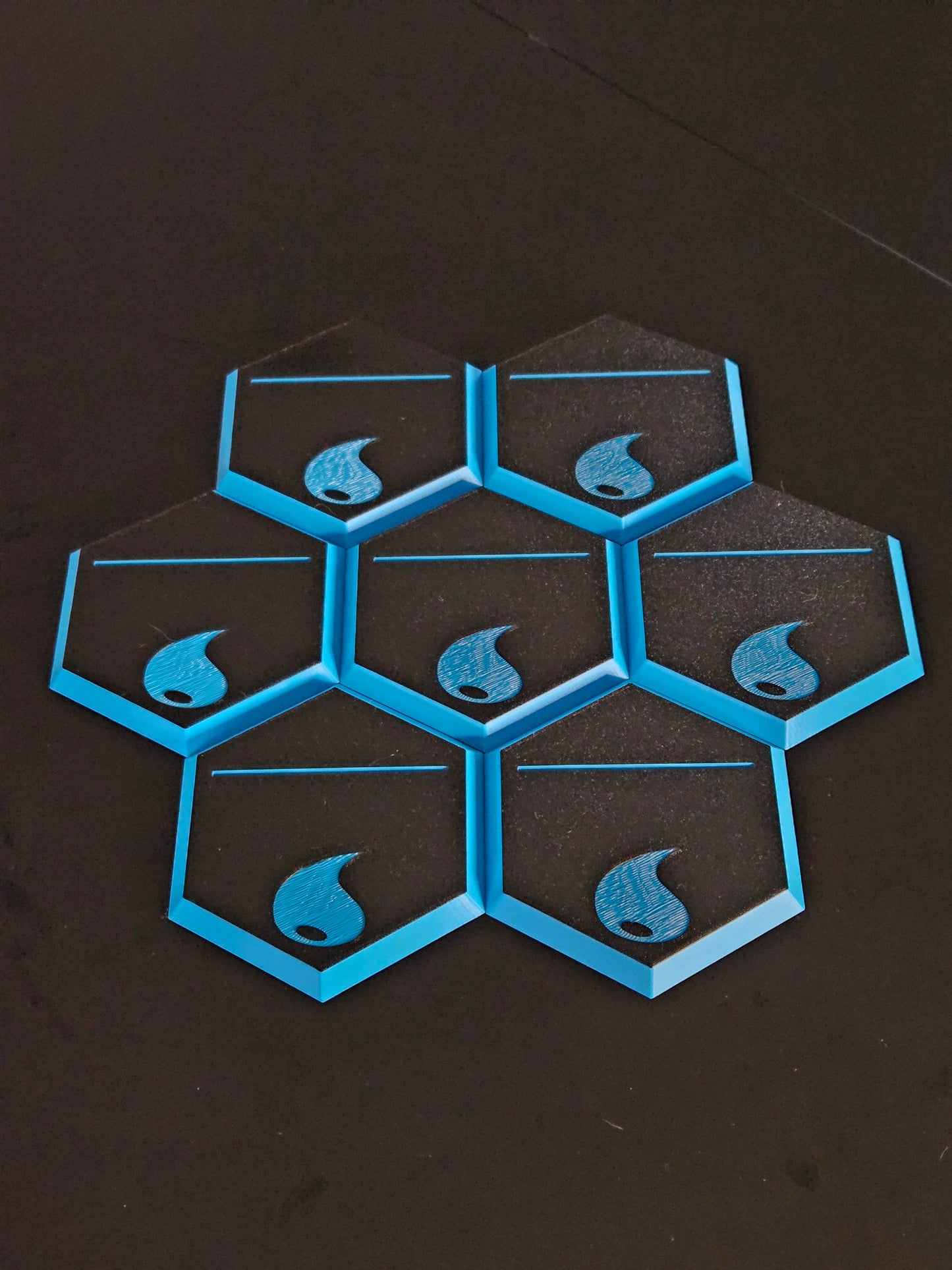 (Water) Hexagon stand for toploader