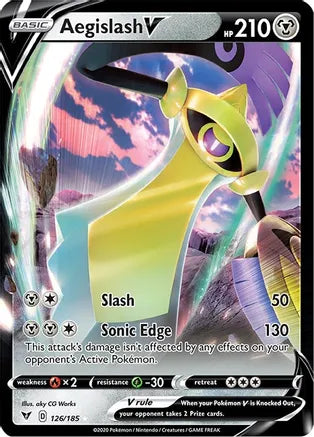 #126 Aegislash V 126/185 Ultra Rare