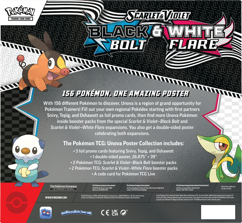(Max 2 pr kunde) Black Bolt & White Flare Poster Collection