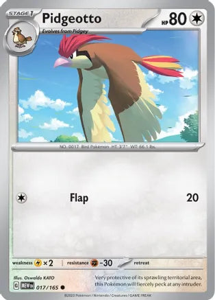 #017 Pidgeotto 017/165 Common