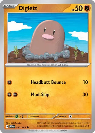 #050 Diglett 050/165 Common