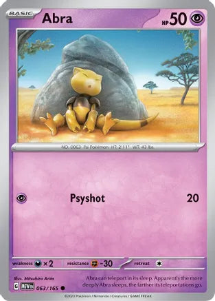 #063 Abra 063/165 Common