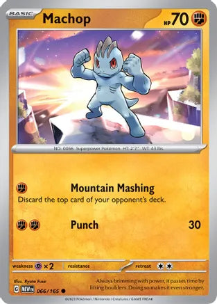 #066 Machop 066/165 Common