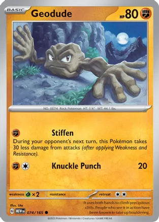 #074 Geodude 074/165 Common