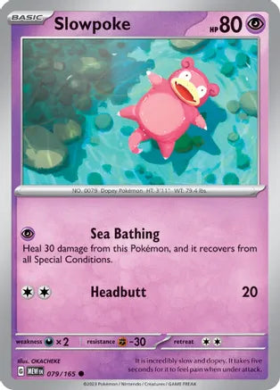 #079 Slowpoke 079/165 Common