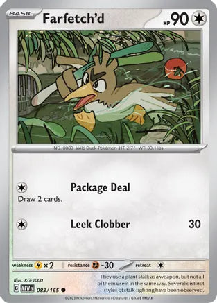 #083 Farfetch'd 083/165 Common