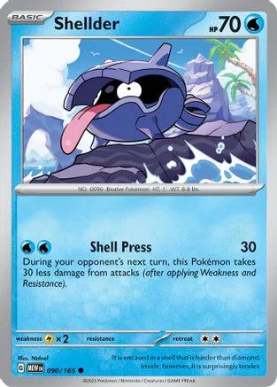#090 Shellder 090/165 Common