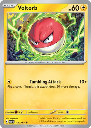 #100 Voltorb 100/165 Common