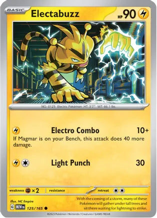 #125 Electabuzz 125/165 Common