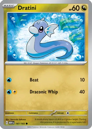 #147 Dratini 147/165 Common Reverse Holo