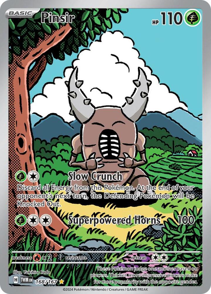 #168 Pinsir 168/167 Illustration Rare