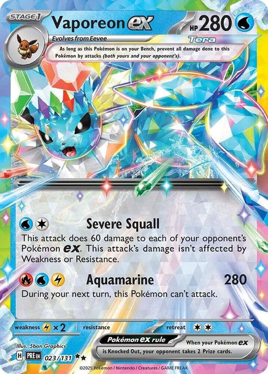 #023 Vaporeon EX 023/131 Double Rare