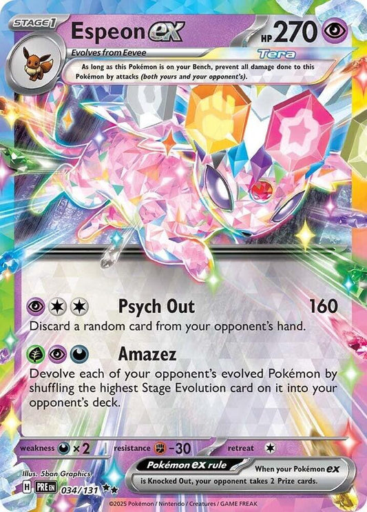 #034 Espeon EX 034/131 Double Rare