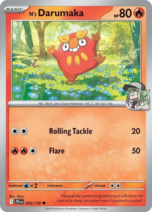#026 N's Darumaka 026/159 Common