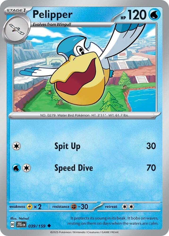 #039 Pelipper 039/159 Uncommon