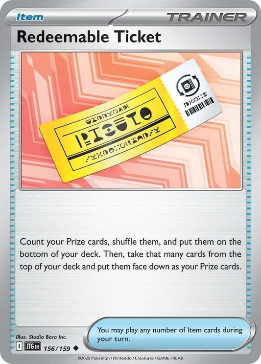 #156 Redeemable Ticket 156/159 Uncommon