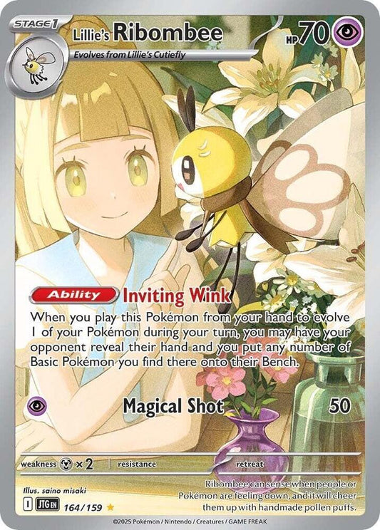 #164 Lillie's Ribombee 164/159 Illustration Rare
