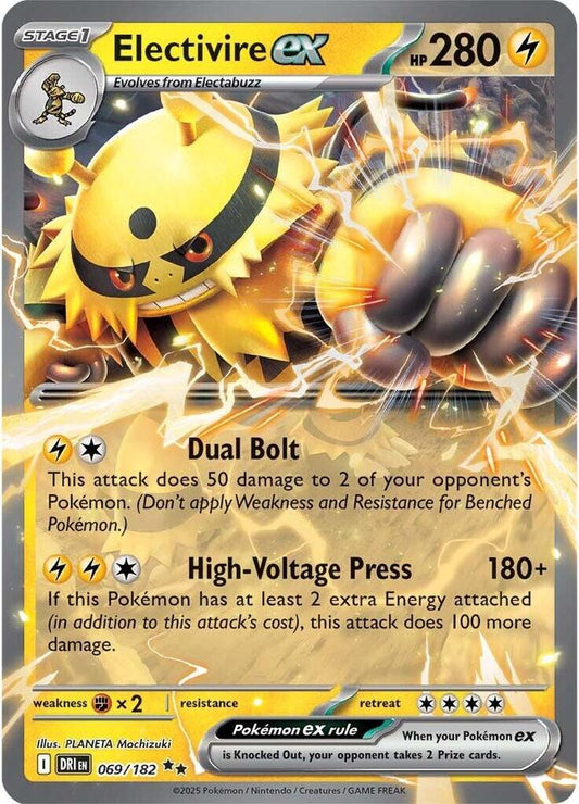 #069 Electivire EX 069/182 Double Rare