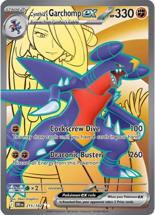 #215 Cynthia's Garchomp EX 215/182 Ultra Rare