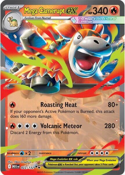 #022 Mega Camerupt EX 022/132 Double Rare