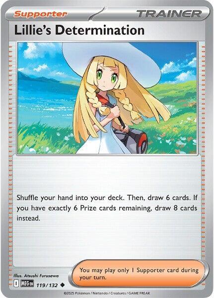 #119 Lillie's Determination 119/132 Uncommon Reverse Holo