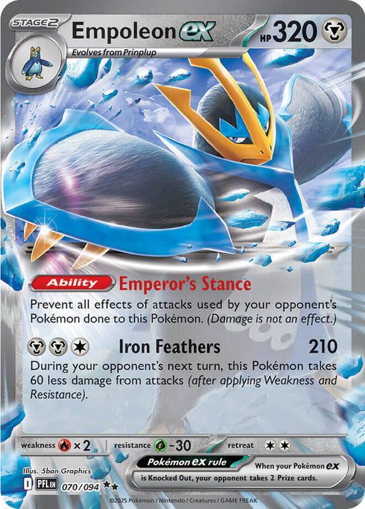 #070 Empoleon EX 070/094 Double Rare
