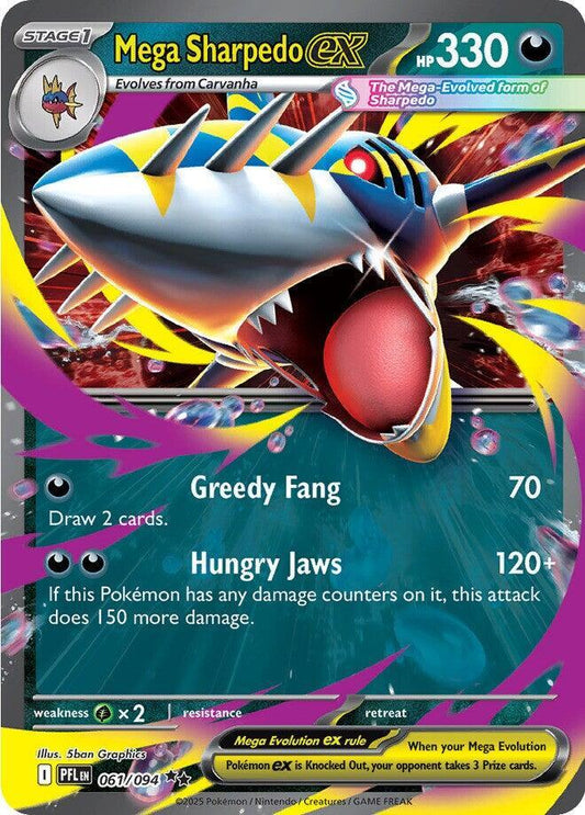 #061 Mega Sharpedo EX 061/094 Double Rare